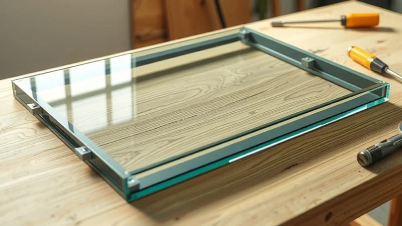 Montera glaskassett utan karm själv