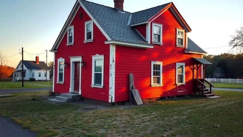 Röda huset foton som fångar landets skönhet