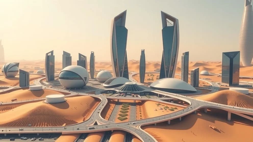 Saudiarabiens nya stad från början